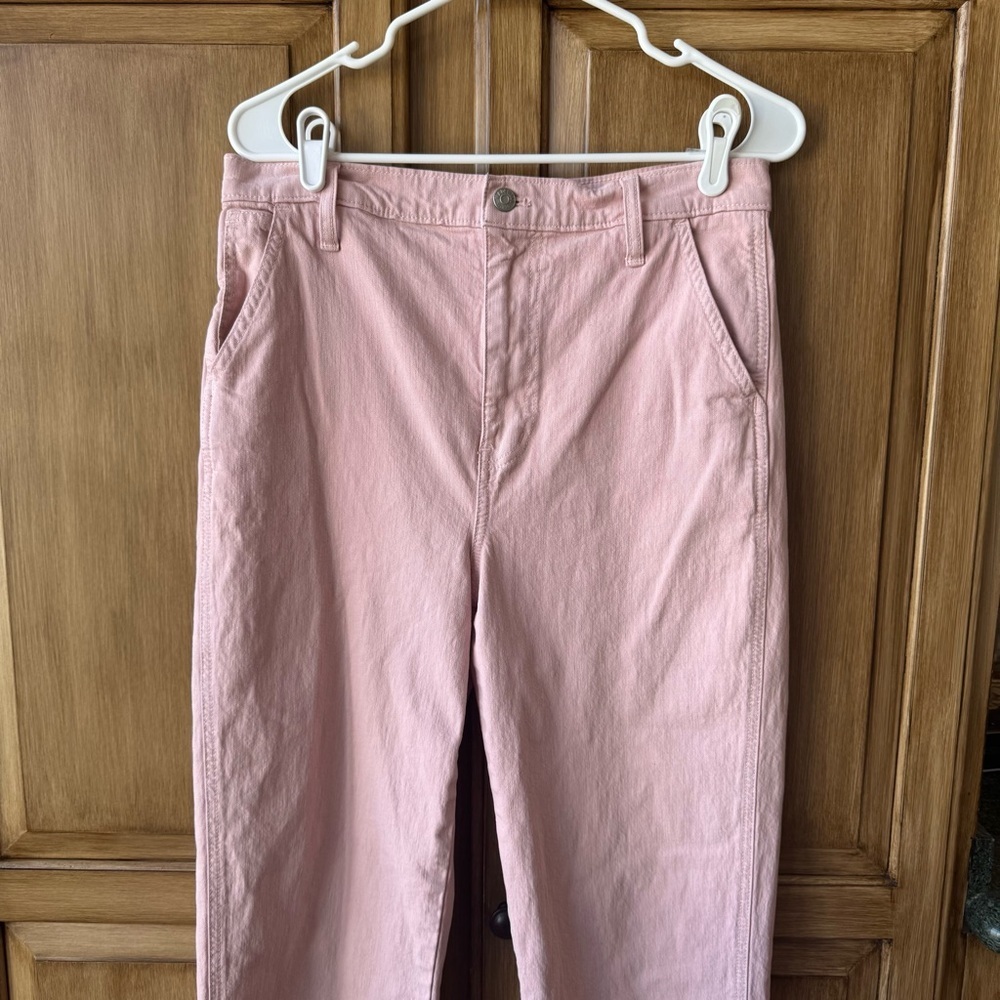Madewell Pink Straight Leg Jeans